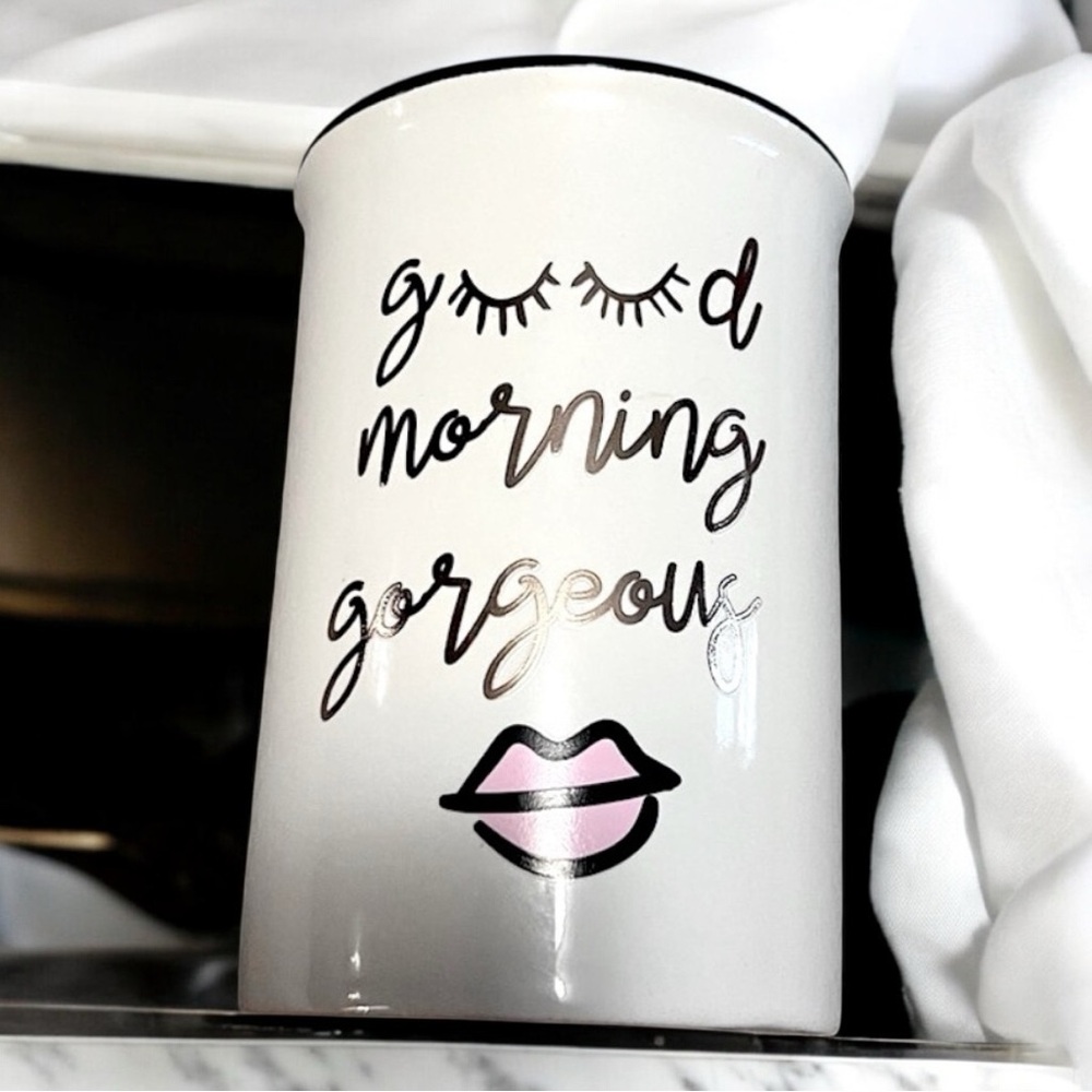 2019 Good Morning Gorgeous Mug - Black & White gold lettering